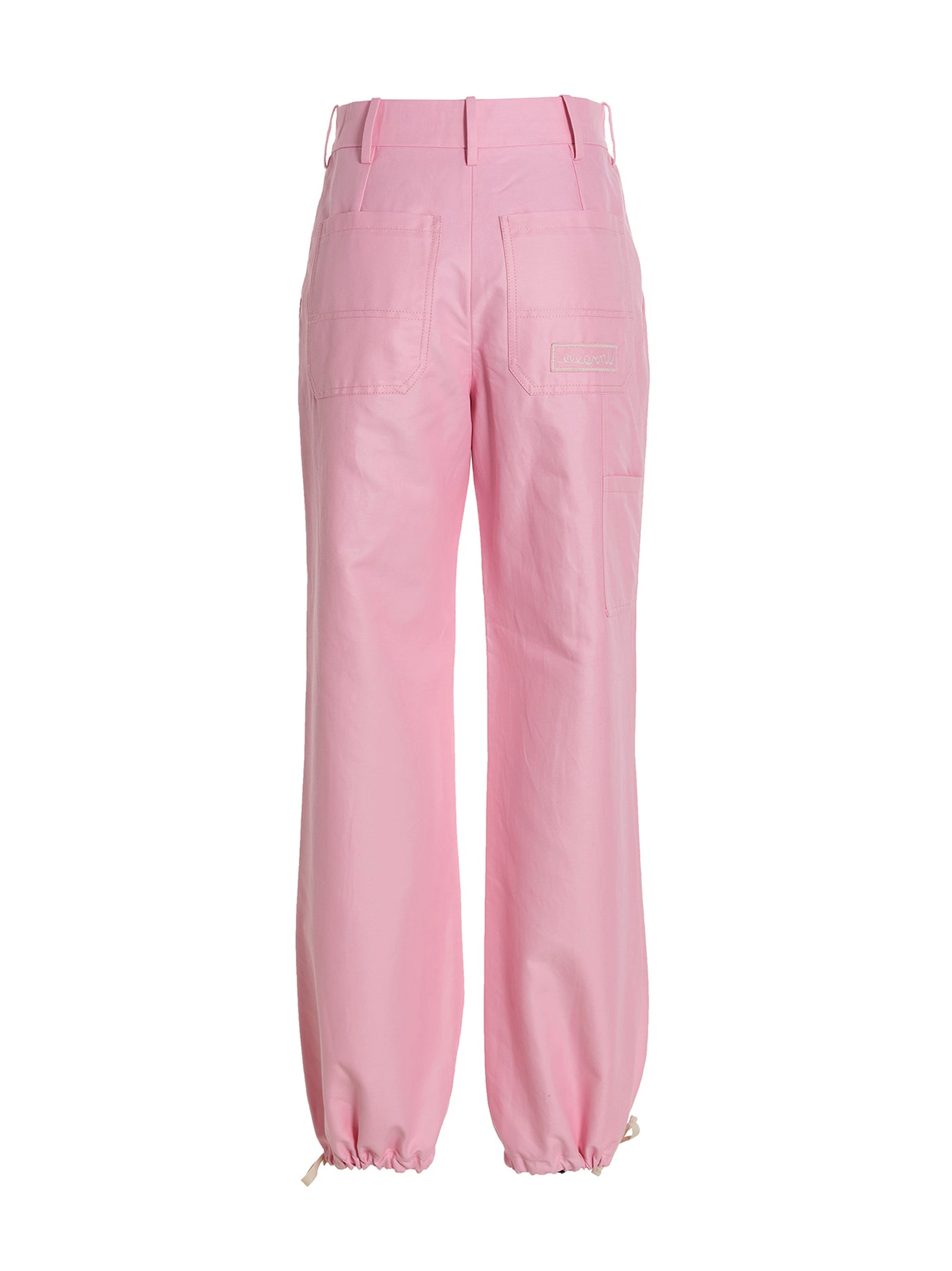 Marni 38% polyamide trousers in pink — view 2