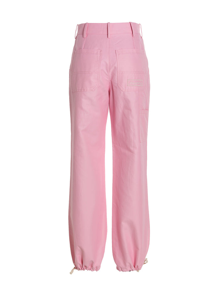 Marni 38% polyamide trousers in pink — view 2
