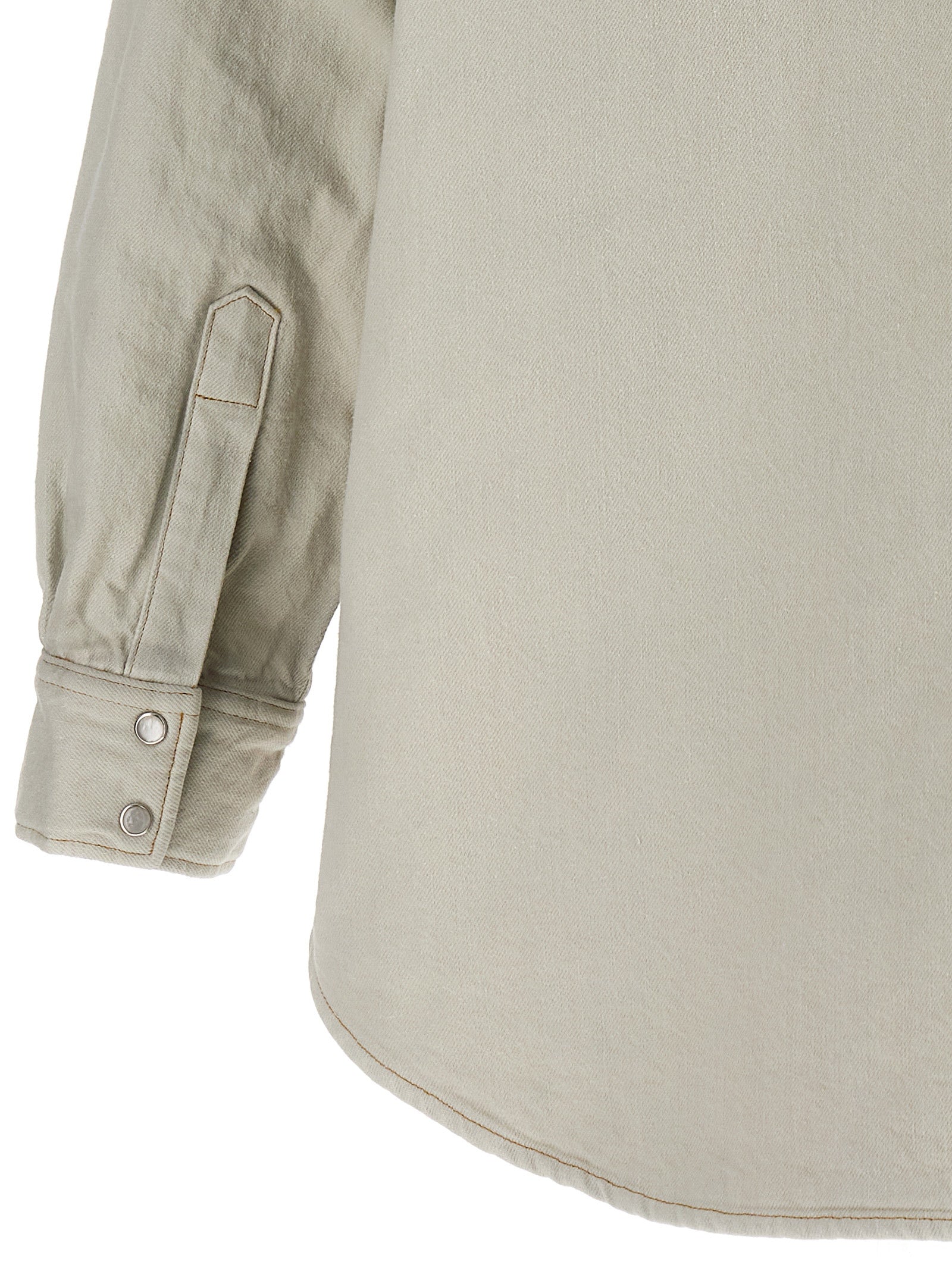 Maison Margiela 100% cotton overshirt in white — view 4