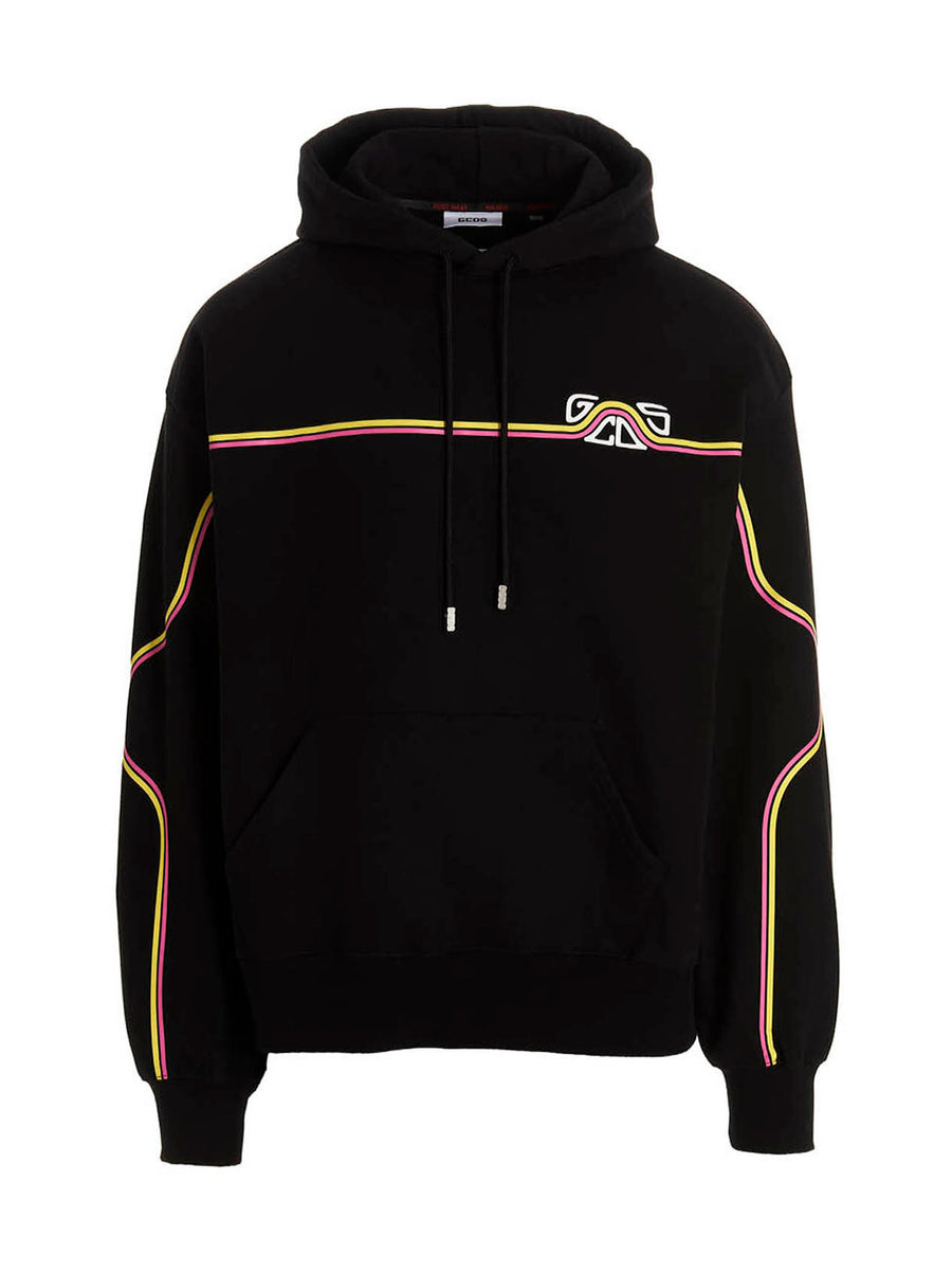 GCDS 100% Cotton hoodie in black