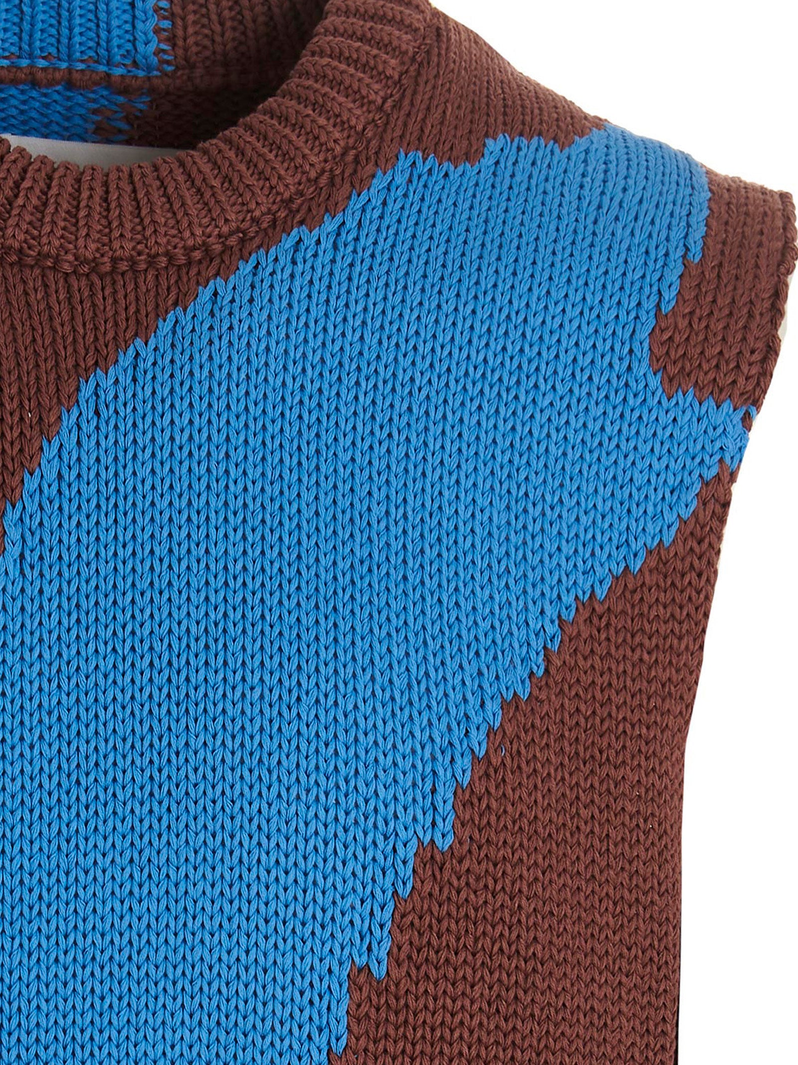 Jil Sander 100% cotton tank top in blue — view 3