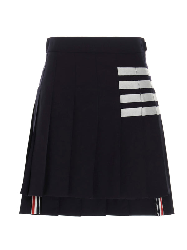 Thom Browne 100% Wool skirt in navy