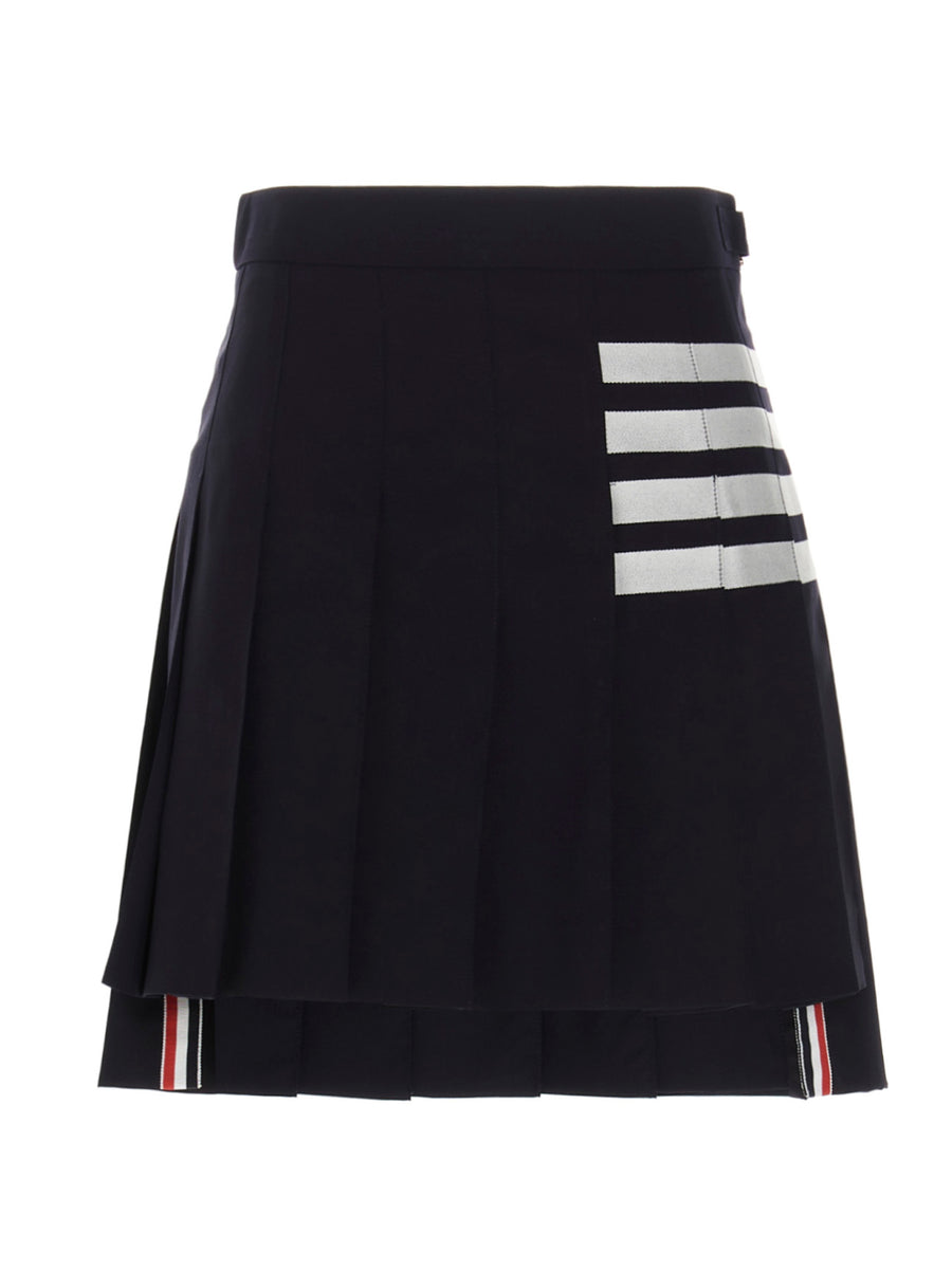 Thom Browne 100% Wool skirt in navy