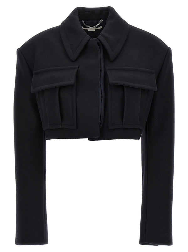 Stella McCartney 100% wool jacket in black