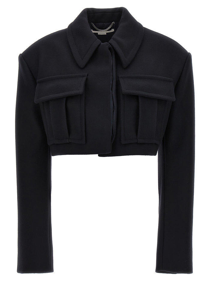 Stella McCartney 100% wool jacket in black