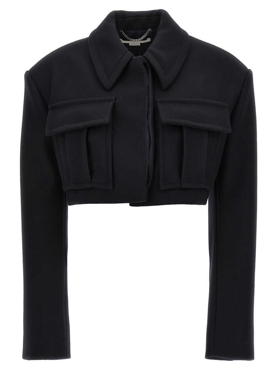 Stella McCartney 100% wool jacket in black