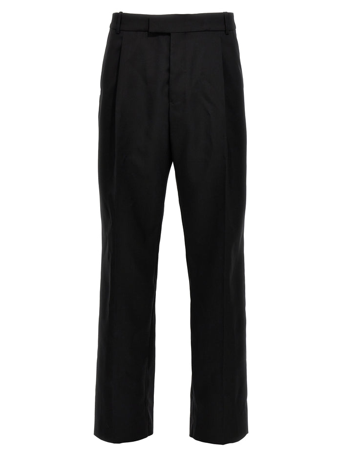 Alexander McQueen 100% wool trousers in black
