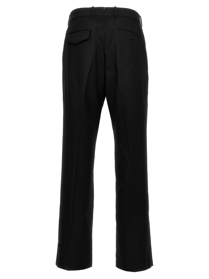 Alexander McQueen 100% wool trousers in black — view 2