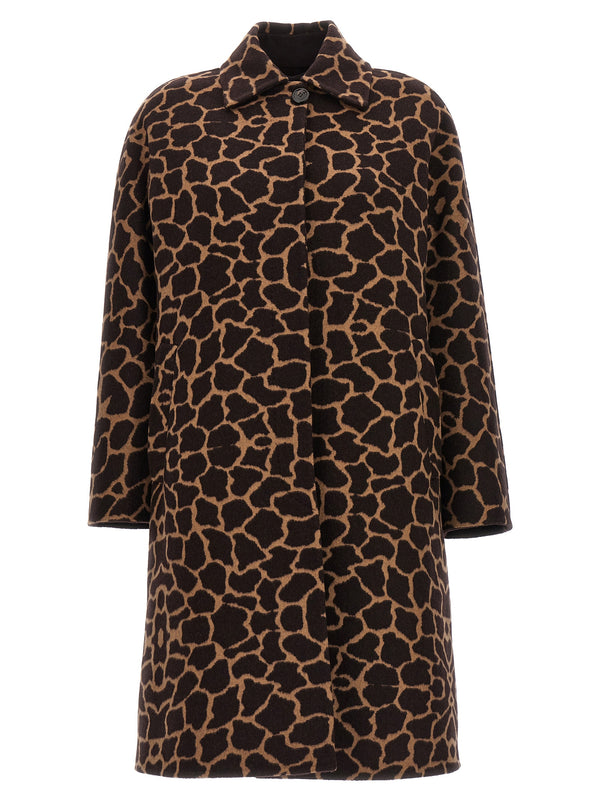Max Mara 100% Virgin Wool coat in brown