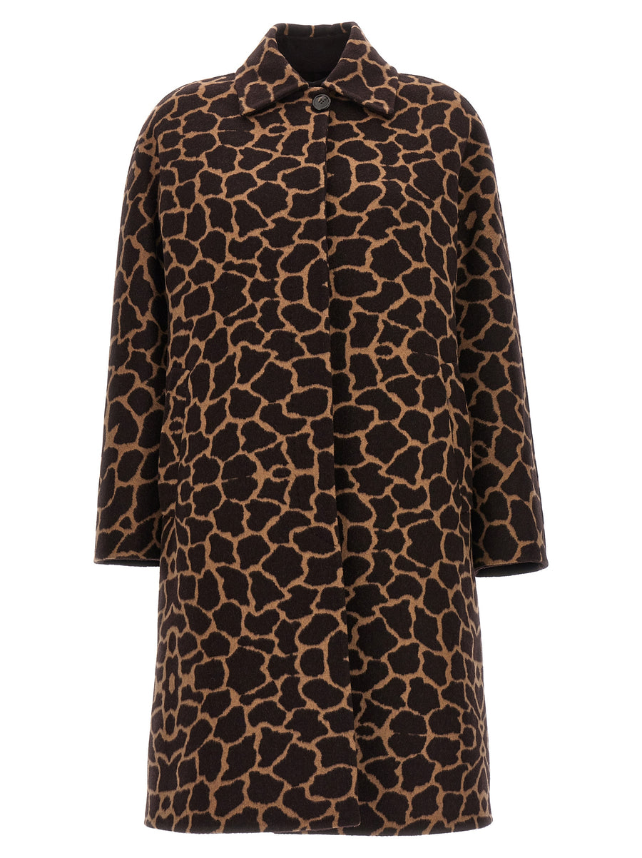 Max Mara 100% Virgin Wool coat in brown