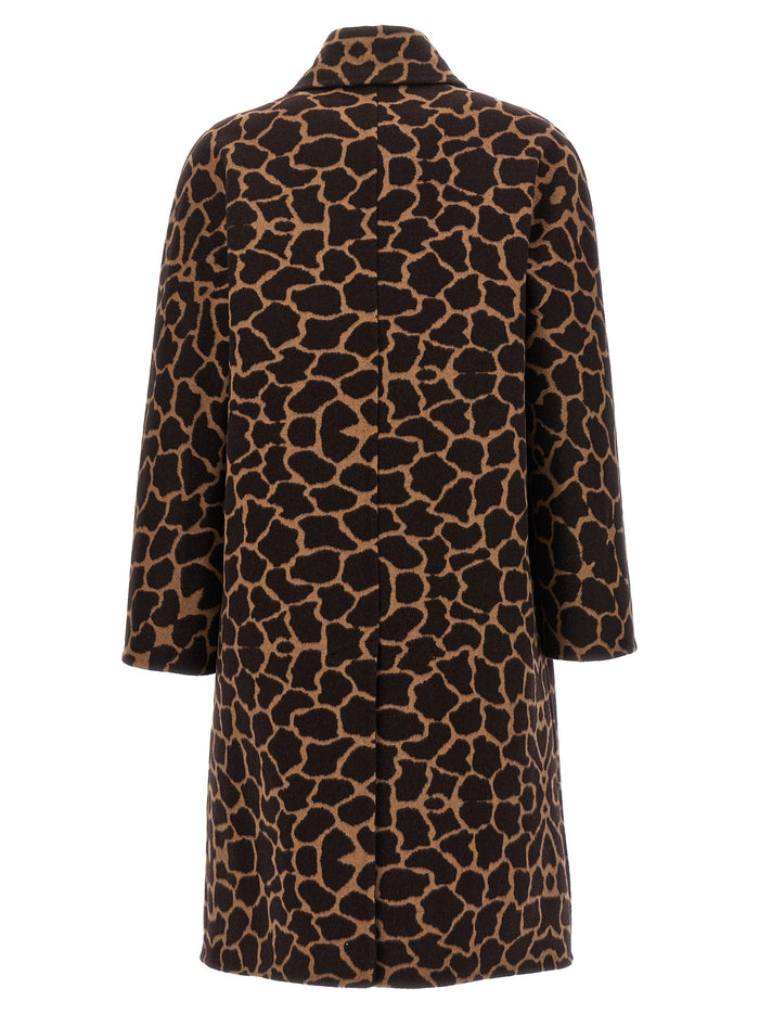 Max Mara 100% Virgin Wool coat in brown — view 2