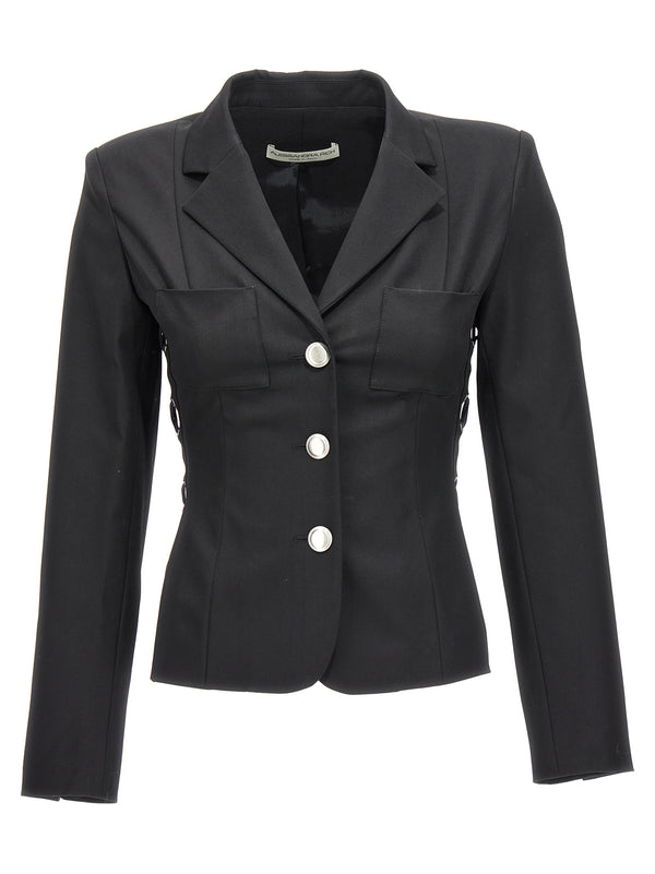 Alessandra Rich 70% Wool blazer in black