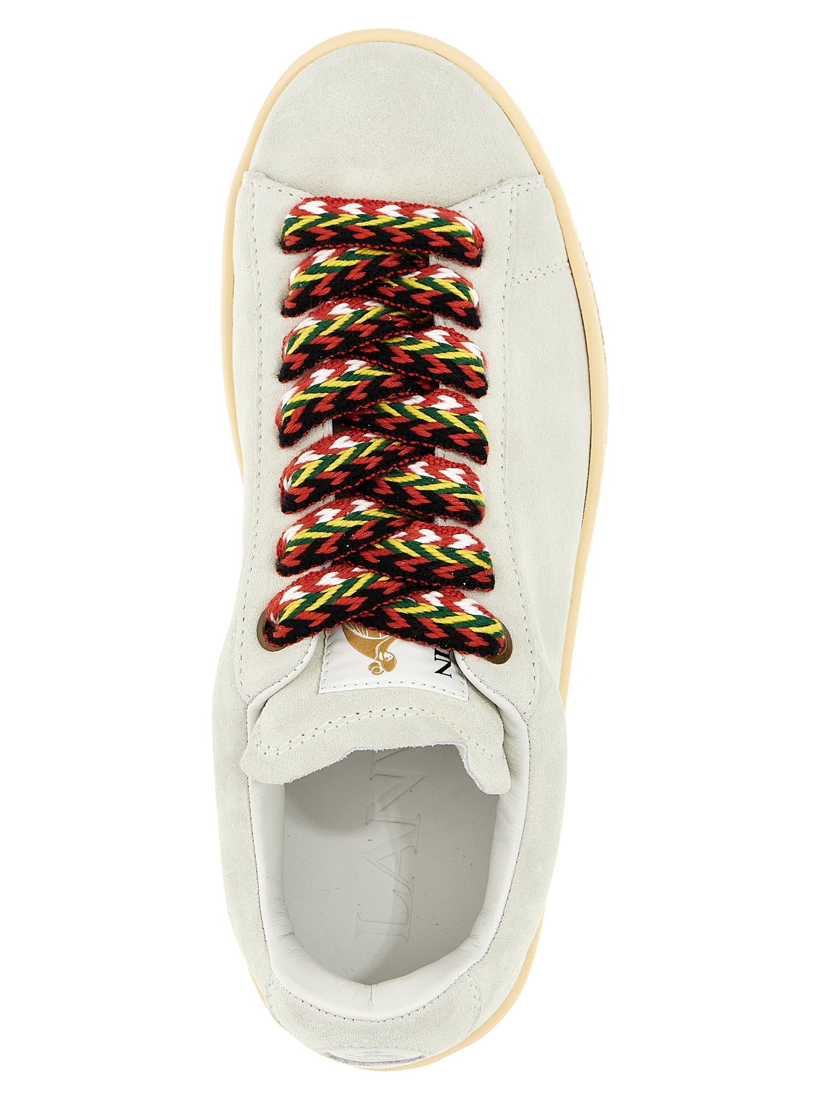 Lanvin 100% calf leather sneaker in white — view 3