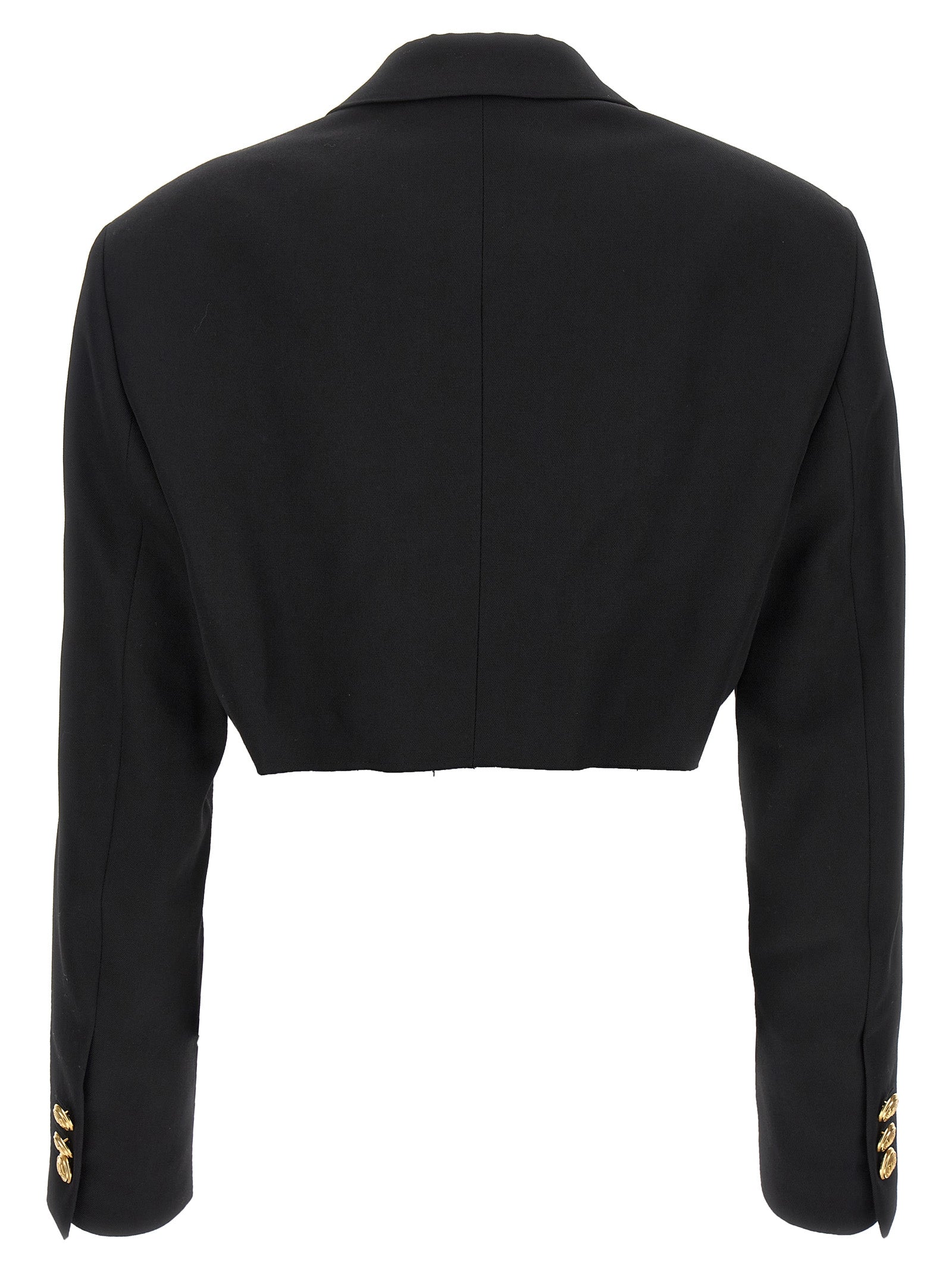 Palm Angels 55% polyester blazer in black — view 2