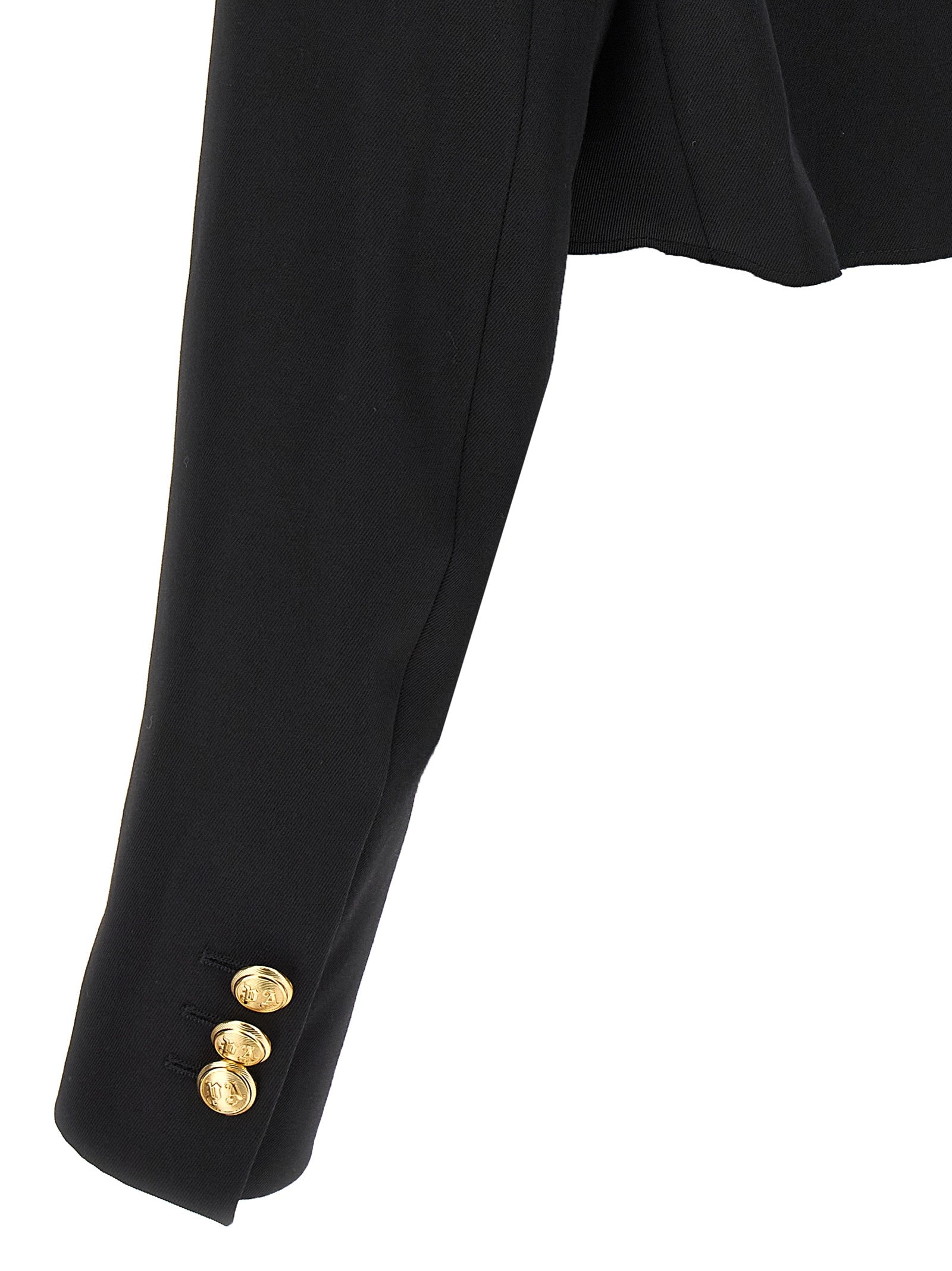 Palm Angels 55% polyester blazer in black — view 4