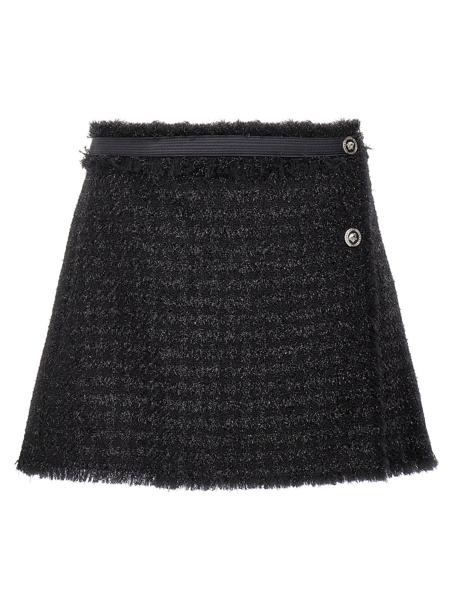Versace 63% Virgin Wool skirt in black