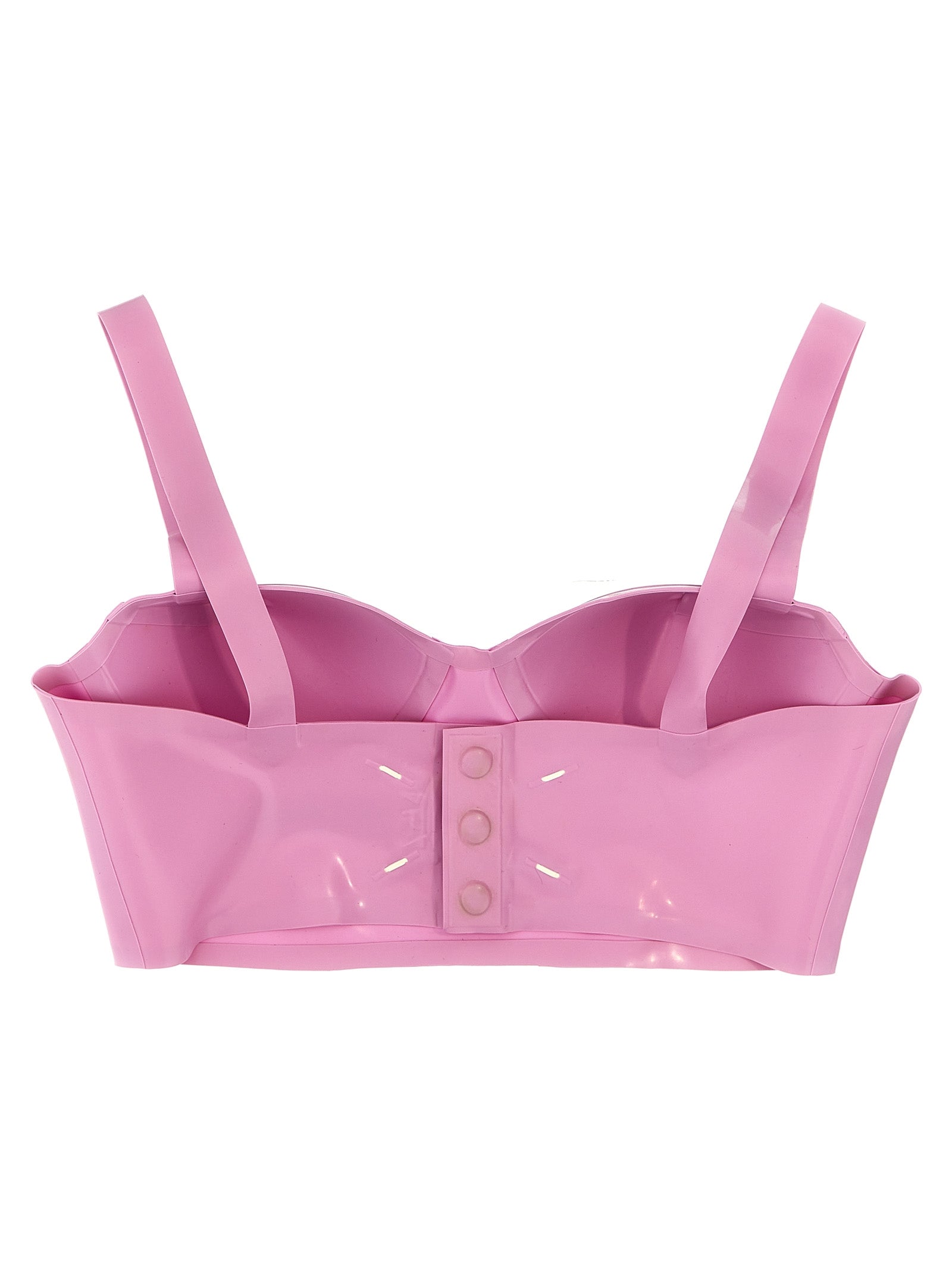 Maison Margiela 100% Latex bustier in pink — view 2