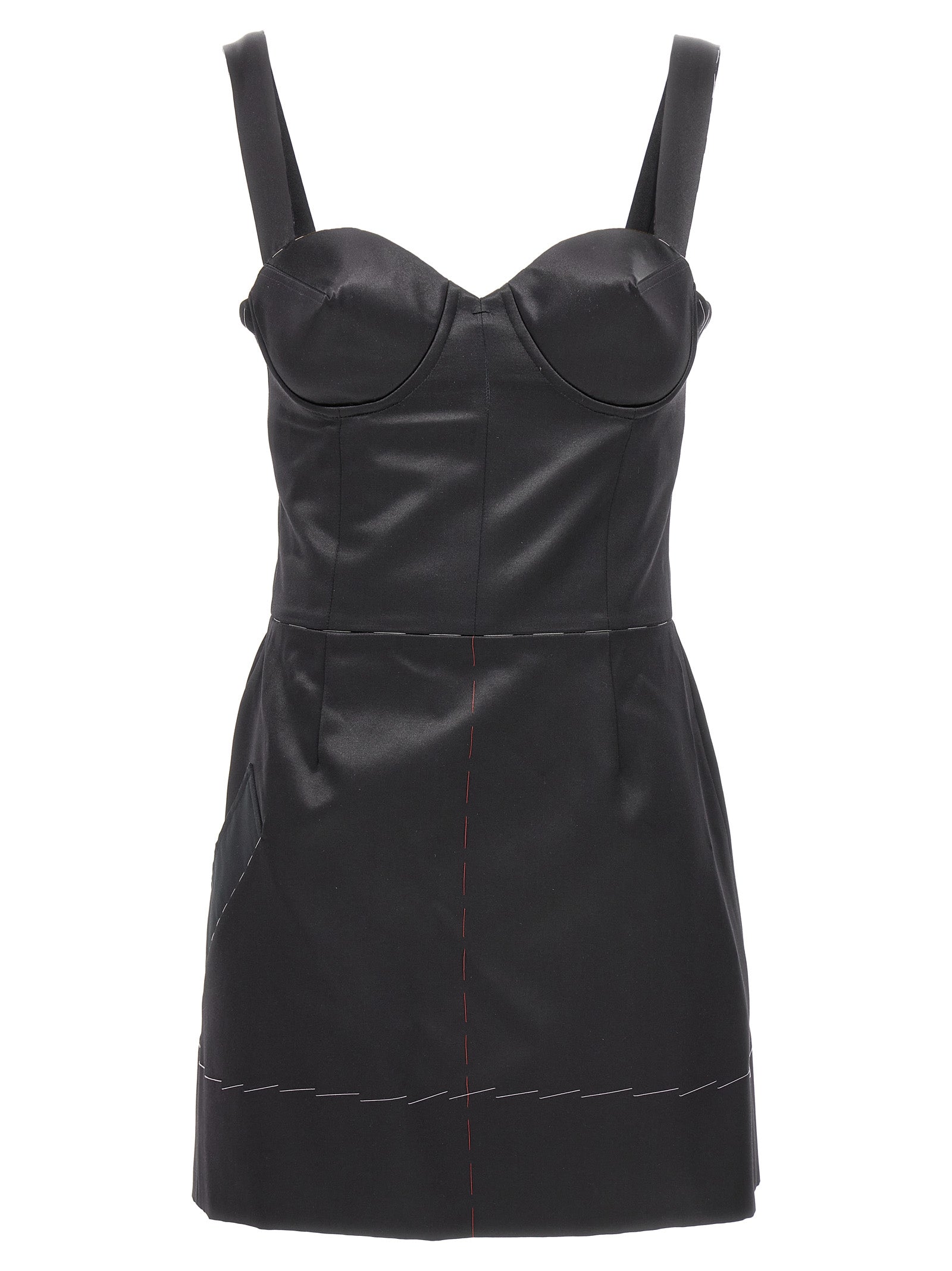 Maison Margiela 78% acetate dress in black