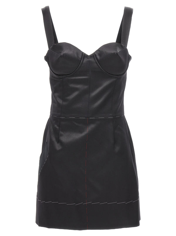 Maison Margiela 78% acetate dress in black