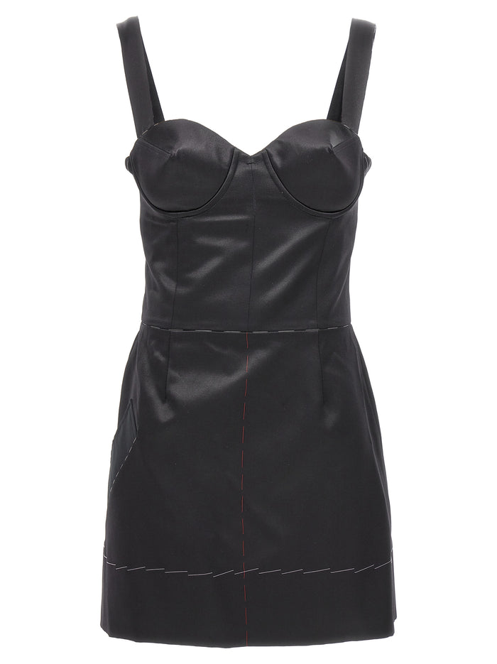 Maison Margiela 78% acetate dress in black
