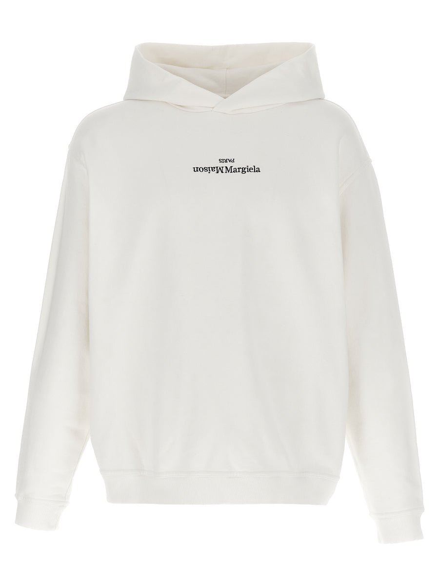 Maison Margiela 100% cotton hoodie in white