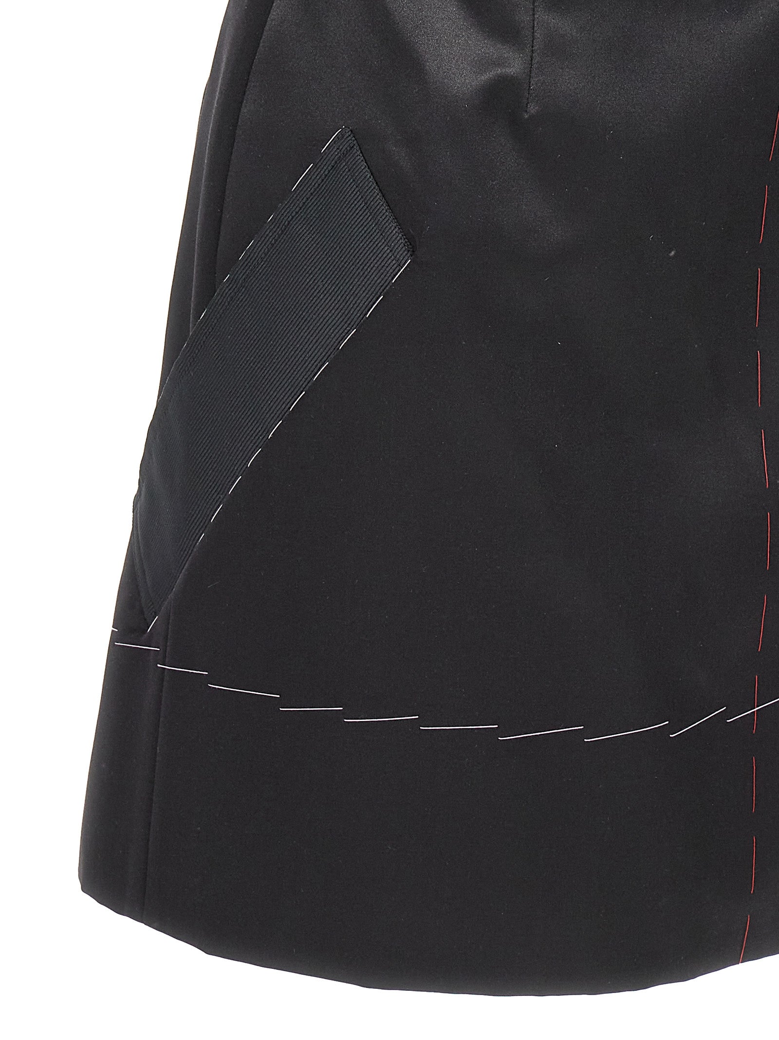 Maison Margiela 78% acetate dress in black — view 4