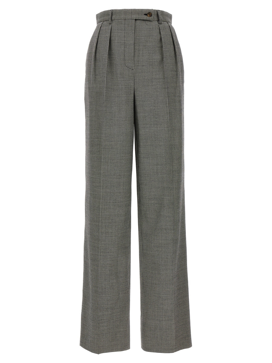 Rochas 91% Wool trousers in gray