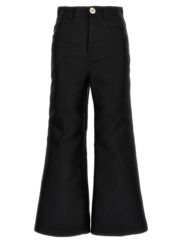 Giambattista Valli 70% polyester trousers in black
