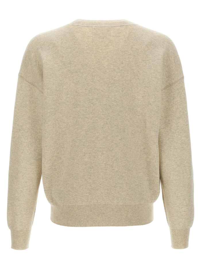 Marant 41% Cotton sweater in beige — view 2
