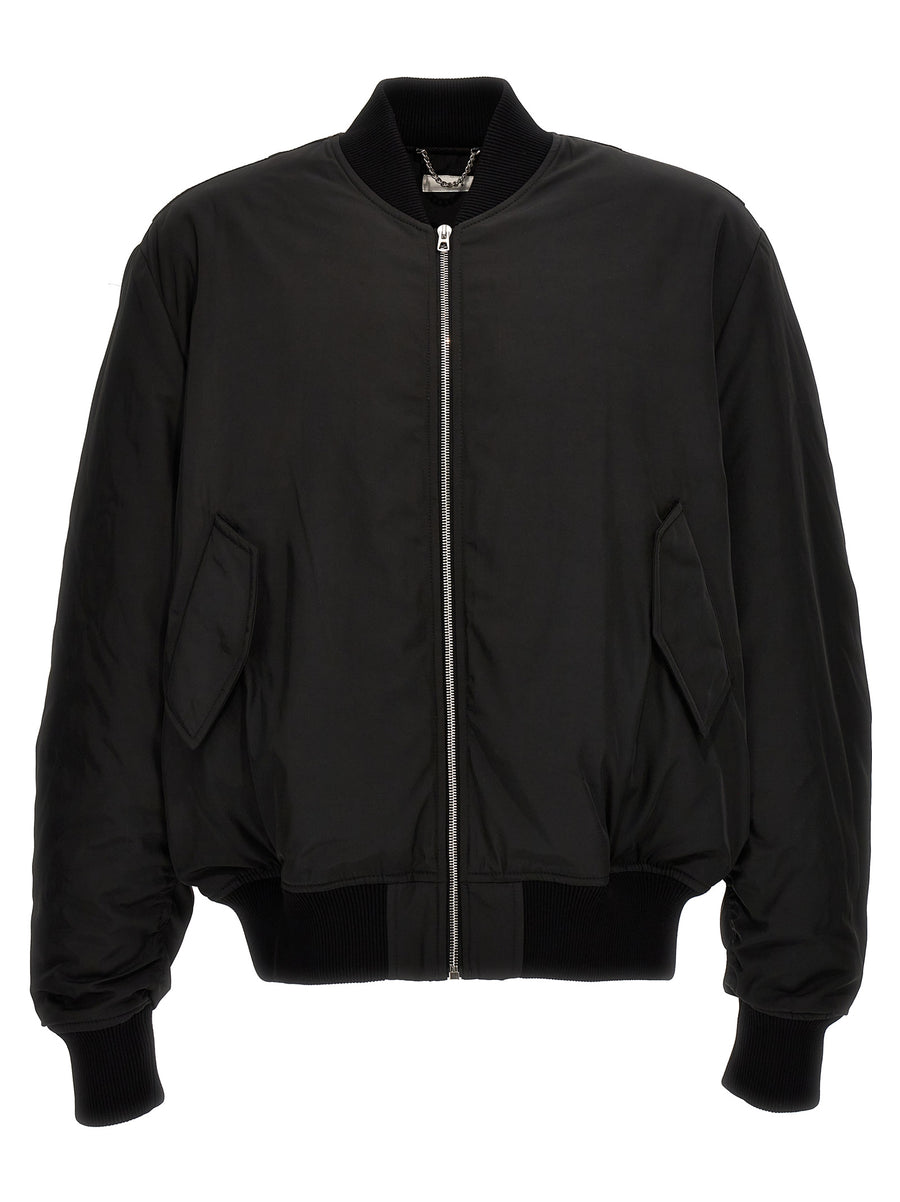 1989 Studio 100% polyester bomber jacket in black