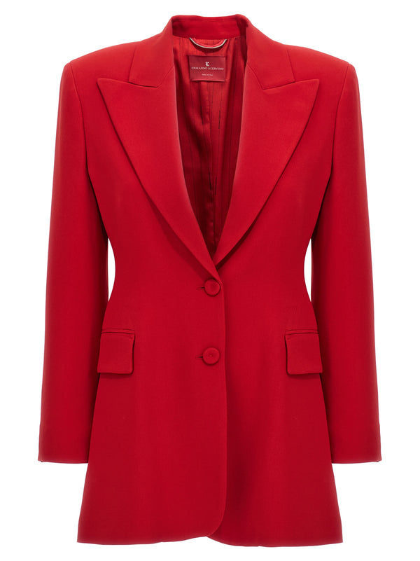Ermanno Scervino 52% Viscose blazer in red