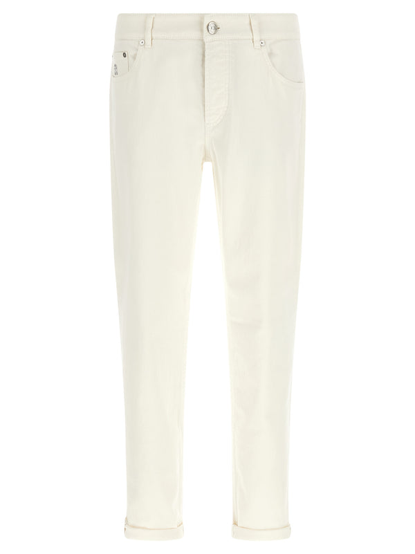 Brunello Cucinelli 99% Cotton jeans in white