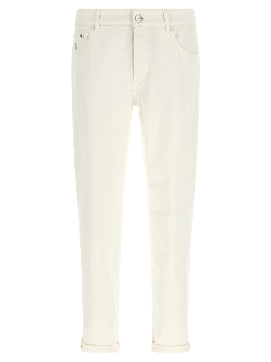 Brunello Cucinelli 99% Cotton jeans in white