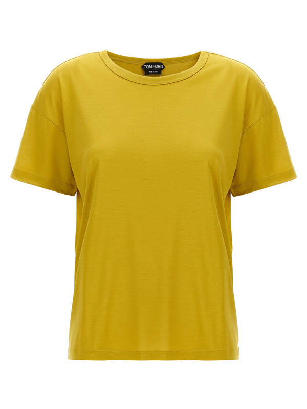 Tom Ford 100% Silk t-shirt in yellow