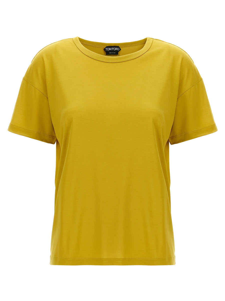 Tom Ford 100% Silk t-shirt in yellow