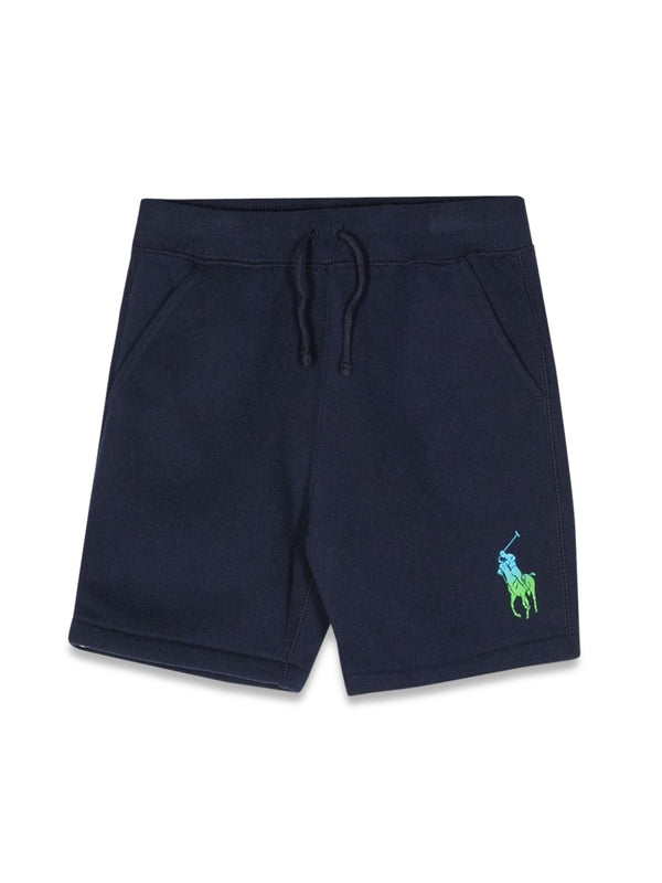 Shorts Bermuda Cotton-Blend Blue