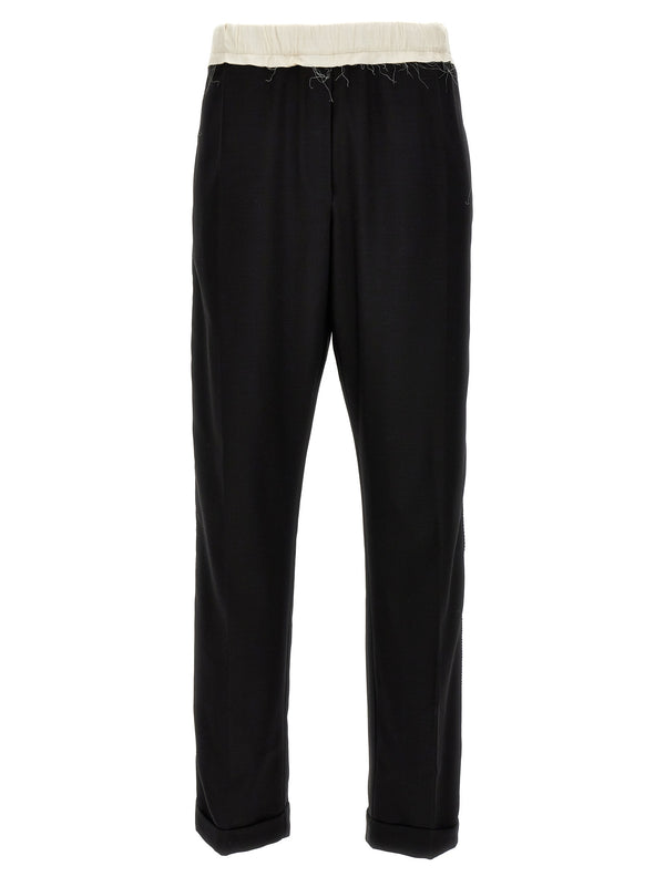 Wales Bonner 100% wool trousers in black