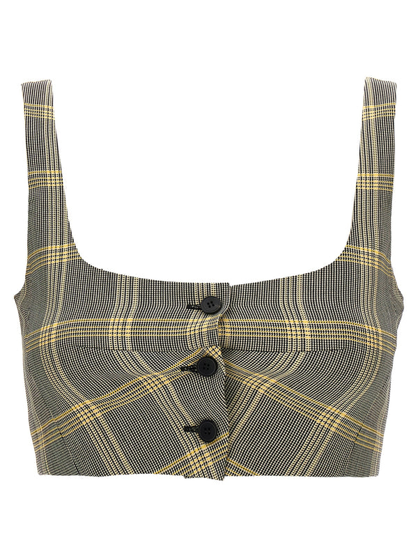 Marni 57% Virgin Wool tank top in multicolor