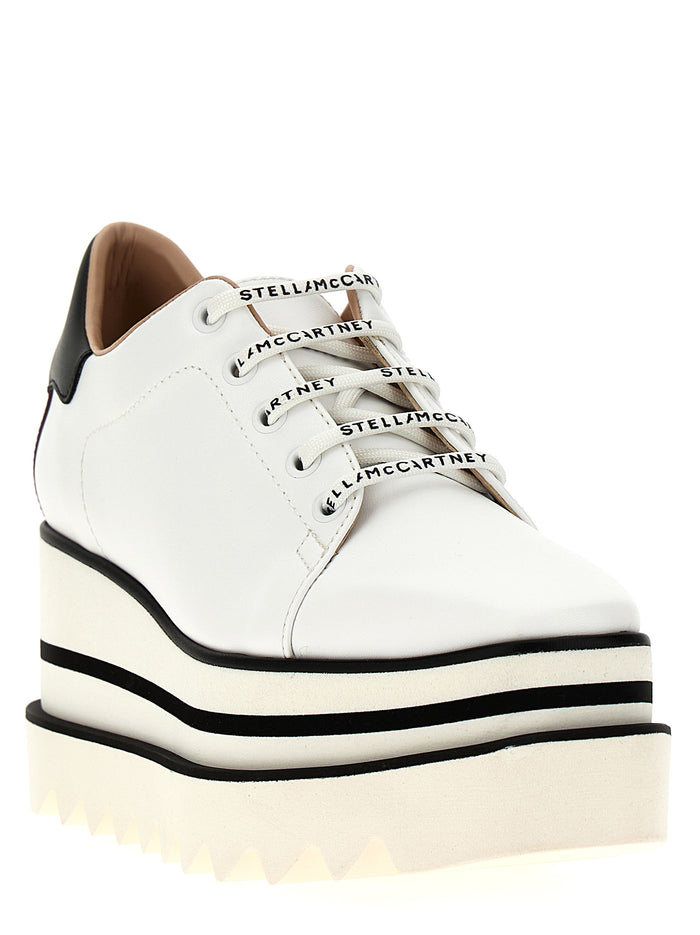 Stella McCartney 73% Polyurethane platform flat in white — view 2