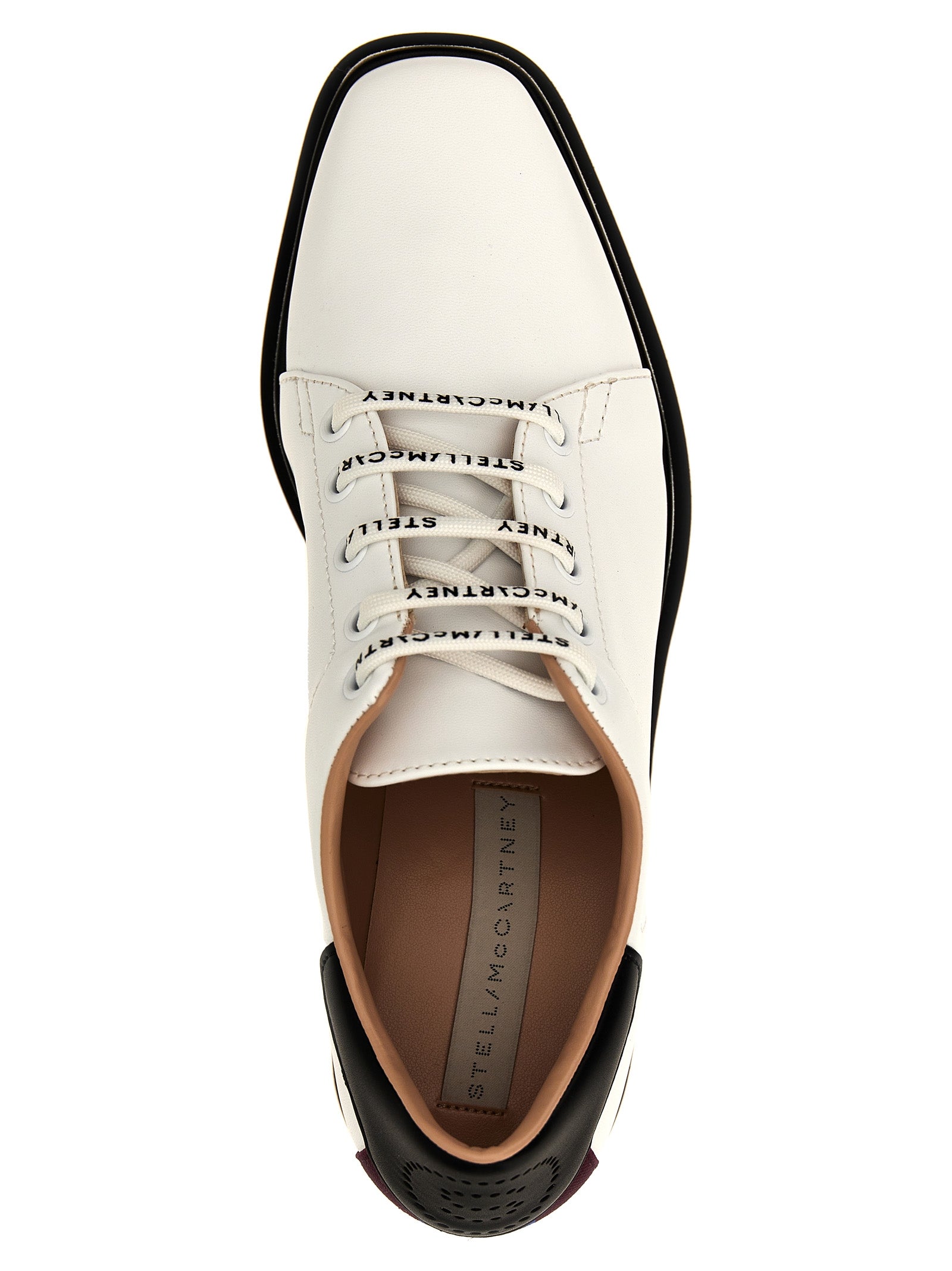 Stella McCartney 73% Polyurethane platform flat in white — view 4