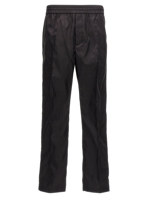 Valentino Garavani 100% Polyamide trousers in black