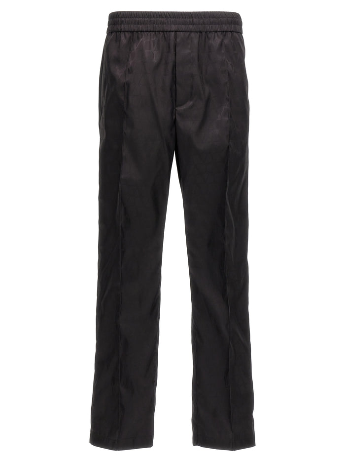 Valentino Garavani 100% Polyamide trousers in black