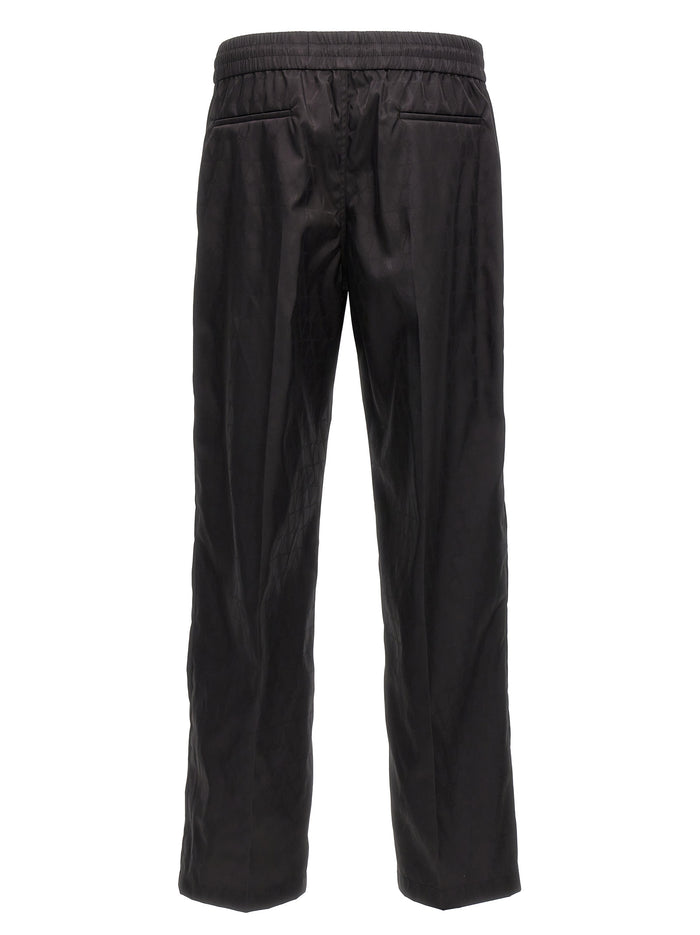 Valentino Garavani 100% Polyamide trousers in black — view 2