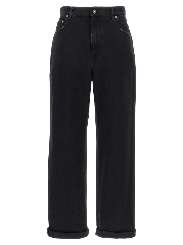 Golden Goose 100% cotton jeans in black