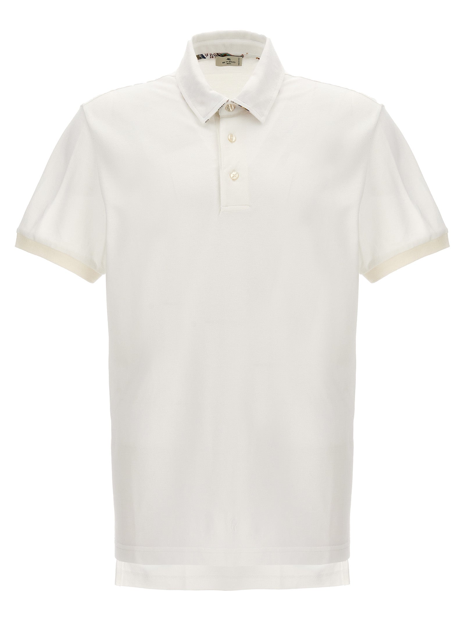 Etro 100% Cotton polo shirt in white