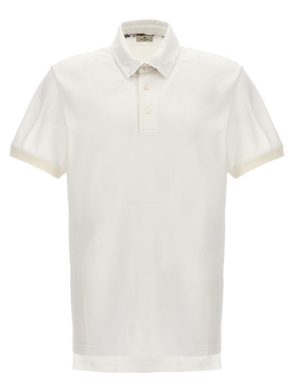 Etro 100% Cotton polo shirt in white