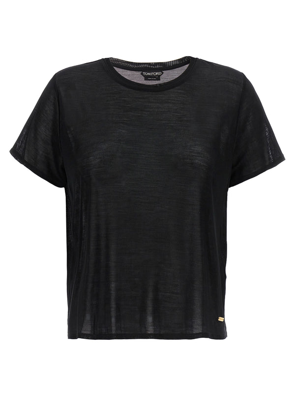 Tom Ford 100% Silk t-shirt in black