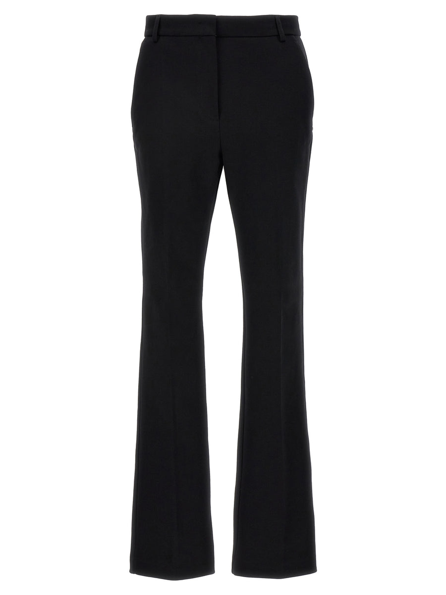 Sportmax 100% cotton trousers in black