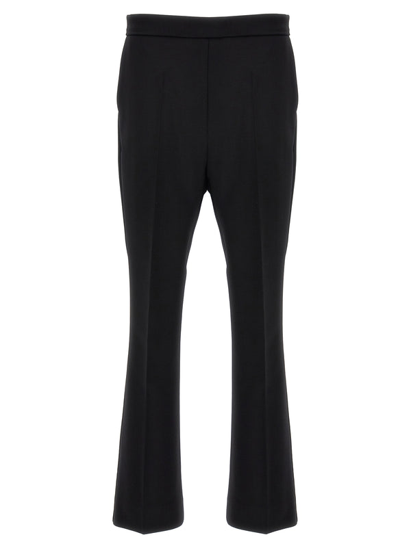 Max Mara 96% virgin wool trousers in black