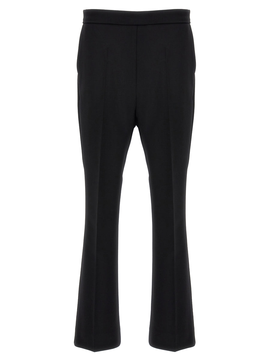 Max Mara 96% virgin wool trousers in black
